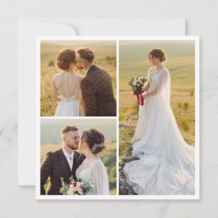 Cartão Crie sua própria colagem de fotos 3