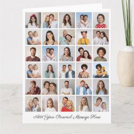 Cartão Crie sua própria colagem de fotos 30 adicione sua 