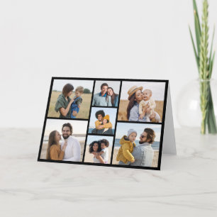 Cartão Crie sua própria colagem de fotos 7