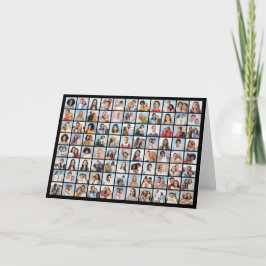 Cartão Crie sua própria colagem de fotos 88