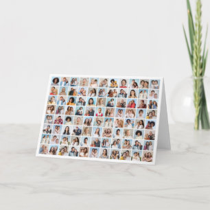 Cartão Crie sua própria colagem de fotos 88