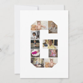 Cartão Crie Sua Própria Colagem de Fotos com a Letra G