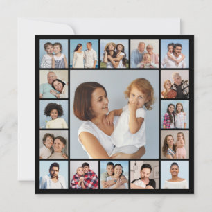 Cartão Crie Sua Própria Colagem de Fotos de Cumprimentos