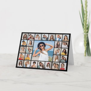 Cartão Crie Sua Própria Saudação De Colagem De Fotografia