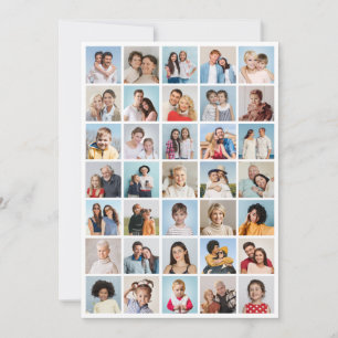 Cartão Crie Sua Própria Saudação De Colagem De Fotos 35