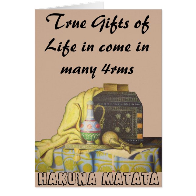 Cartão Crie sua própria vida Muitas formas de ideias Pers (Frente)