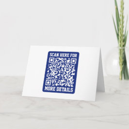 Cartão Crie um código QR escaneável | Azul-marinho (editá