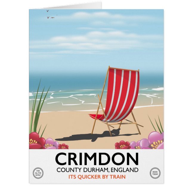 Cartão Crimdon, Condado de Durham, Inglaterra. (Frente)