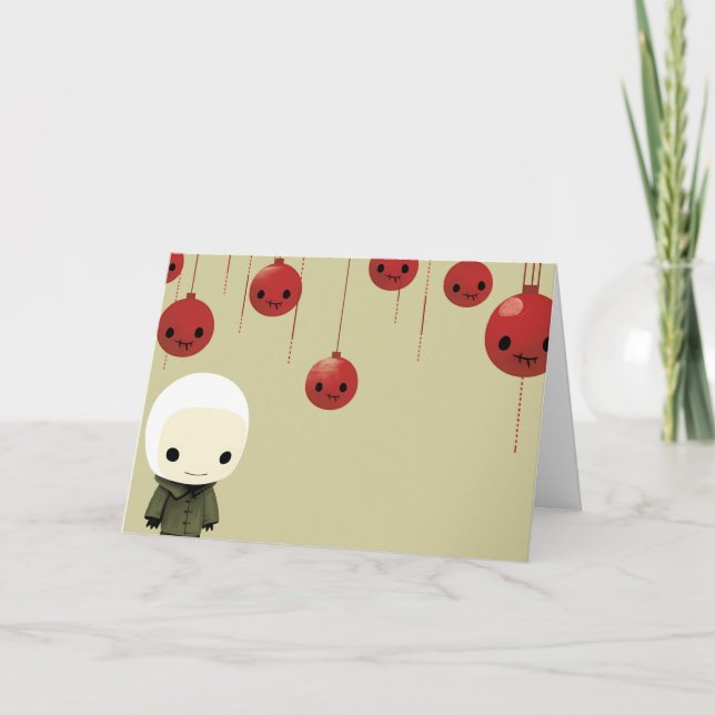 Cartão Crimson Cheer (Frente)