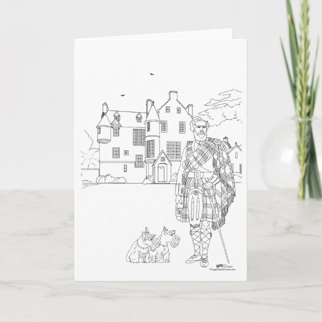 Cartão Cringletie House Scotland (Frente)