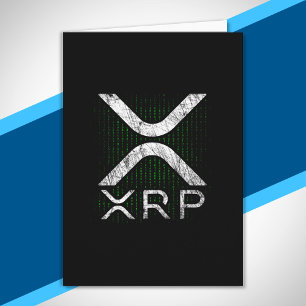 Cartão Criptocurrency Binary Code XRP Hodlers Crypto Memo