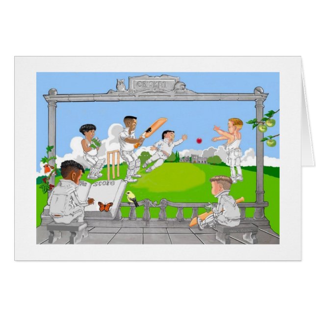 Cartão críquete, críquete bonito (Frente Horizontal)