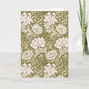 Cartão Crisântemo Dourado, William Morris