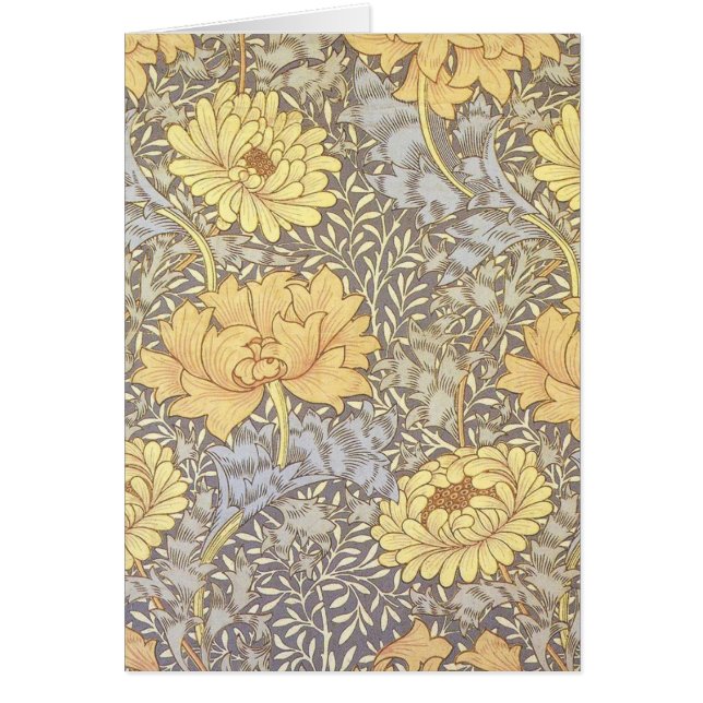 Cartão Crisântemo Flor de Mãe (Frente)