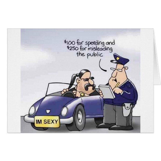 Cartão Crise engraçada do Midlife (Frente Horizontal)