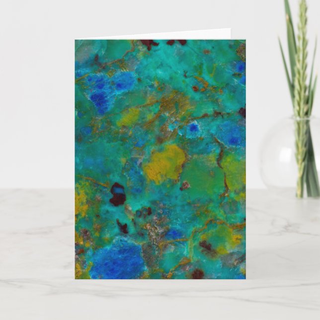 Cartão Crisocola do Blue Cliff (Frente)