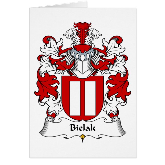 Cartão Crista da família de Bielak (Frente)