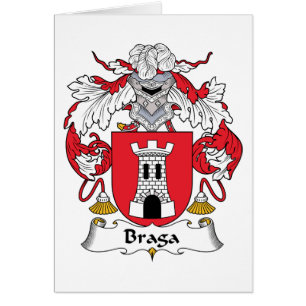 Cartão Crista da família de Braga