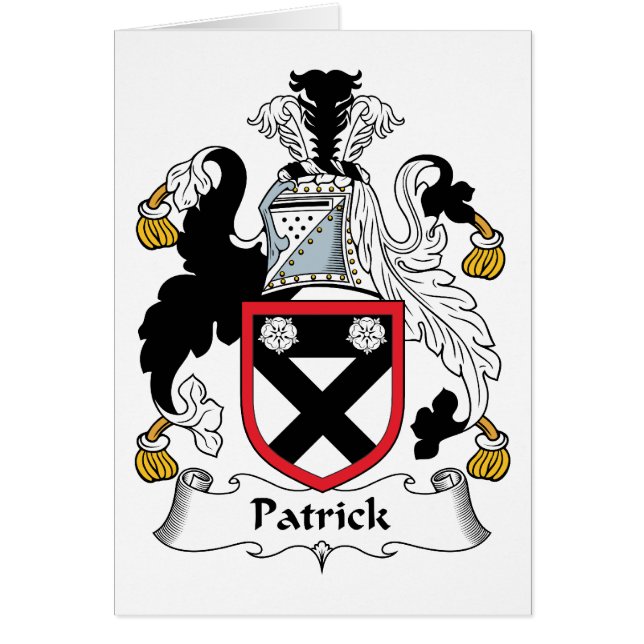 Cartão Crista da família de Patrick (Frente)