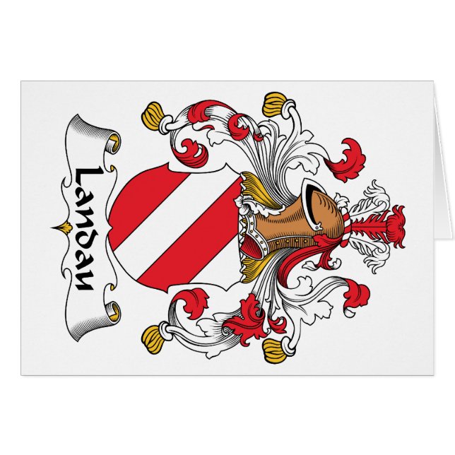 Cartão Crista da família do Landau (Frente Horizontal)