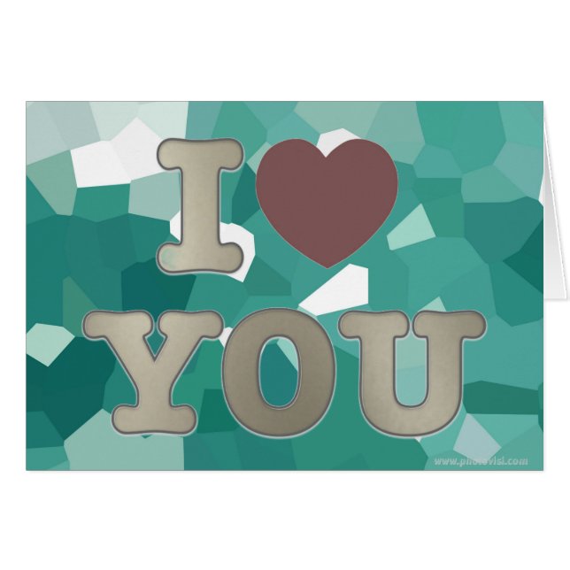 Cartão Cristais Azuis (Frente Horizontal)