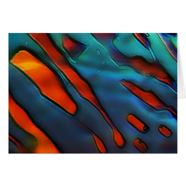 Cartão Cristais azuis, sulfato de cobre (Frente Horizontal)