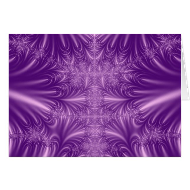 Cartão Cristais de gelo roxos (Frente Horizontal)