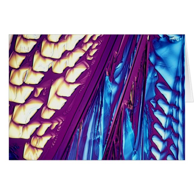 Cartão Cristais do ácido Tartaric (Frente Horizontal)