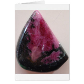 Cartão Cristais Ruby e Raros Tschermakite
