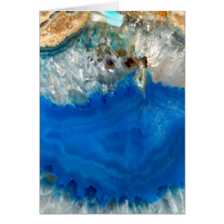 Cartão cristal azul