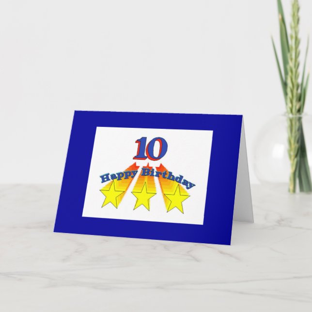 Cartão cristão de 10 anos de idade (Frente)