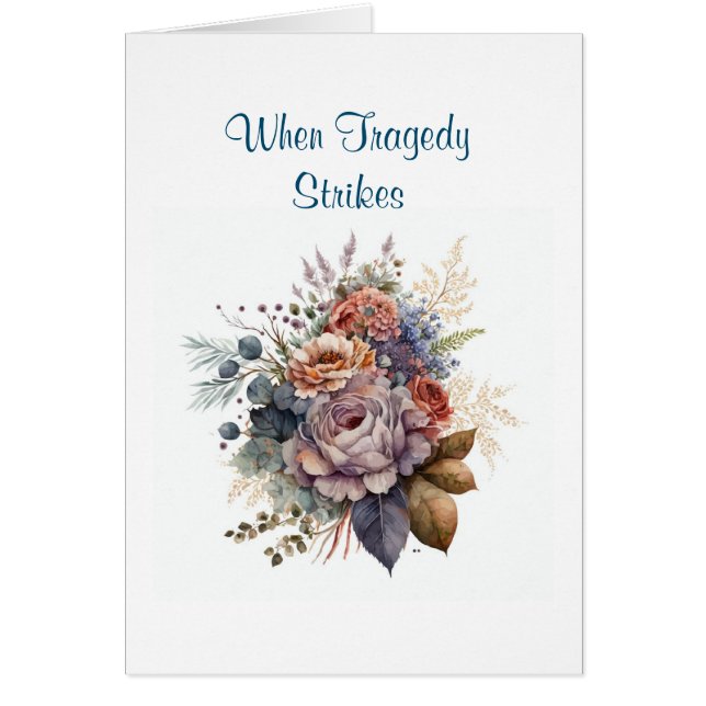 Cartão Cristão de Incentivo Inspiracional (Frente)