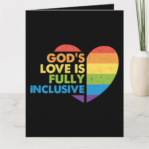 Cartão Cristão LGBT Gay Deus