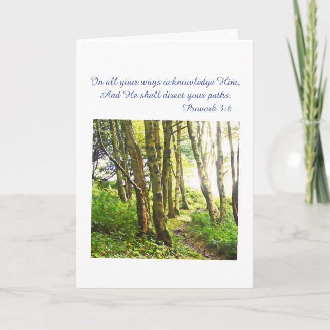 Cartão Cristão Verso bíblia (Frente)