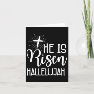 Cartão Cristãos páscoas Jesus Ele É Risen Hallelujah Men
