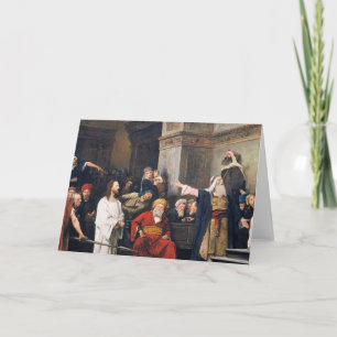 Cartão Cristo Antes Do Pilato 1880 Por Mihaly Munkacsy