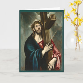 Cartão Cristo Carregando a Cruz, El Greco