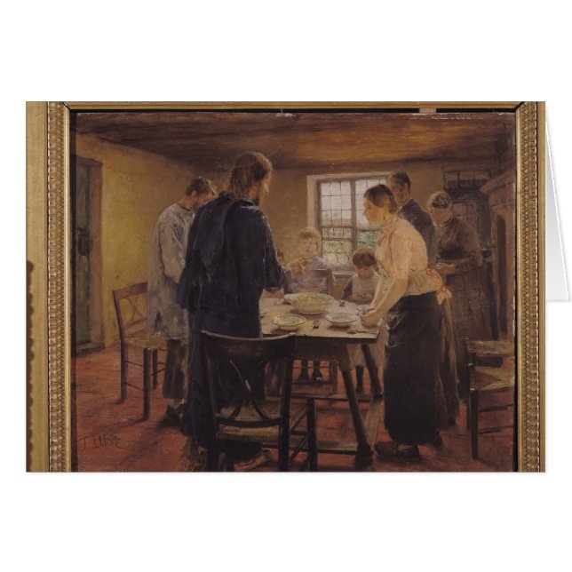 Cartão Cristo com os camponeses, c.1887-88 (Frente Horizontal)