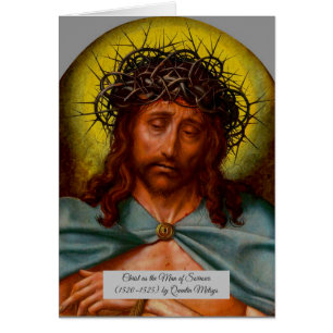 Cartão Cristo como o Homem das Tristezas