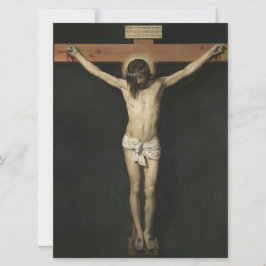 Cartão Cristo Crucificado na Cruz (Fé) (Velazquez)