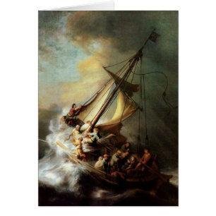 Cartão Cristo da pintura da arte de Rembrandt na