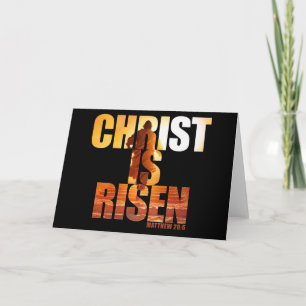 Cartão Cristo é aumentado - ressurreição da Páscoa de Jes