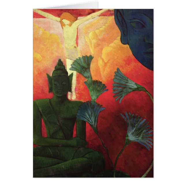 Cartão Cristo e Buddha, c.1890-1892 (Frente)