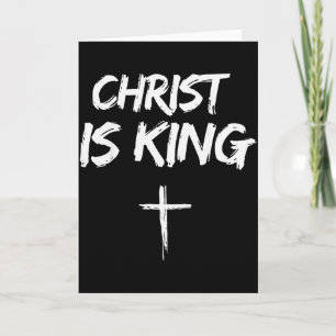 Cartão Cristo é Rei Jesus Católico Cristão Cristã