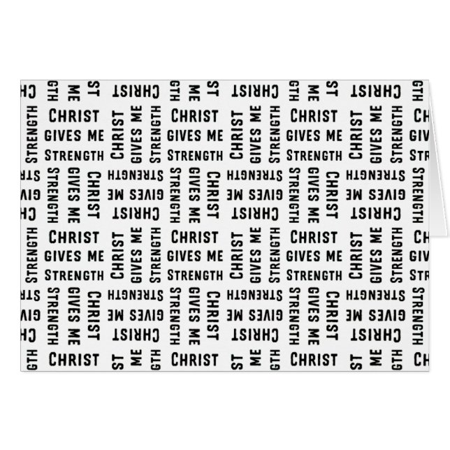 Cartão Cristo me dá força, Parakaleo nota (Frente horizontal)