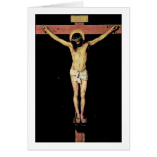 Cartão Cristo na cruz por Diego Velázquez