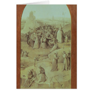 Cartão Cristo na estrada ao calvário