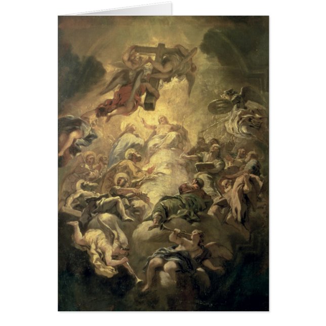 Cartão Cristo na glória (Frente)