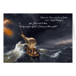 Cartão Cristo na Tempestade