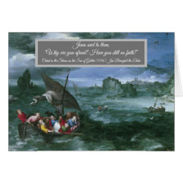 Cartão Cristo na Tempestade